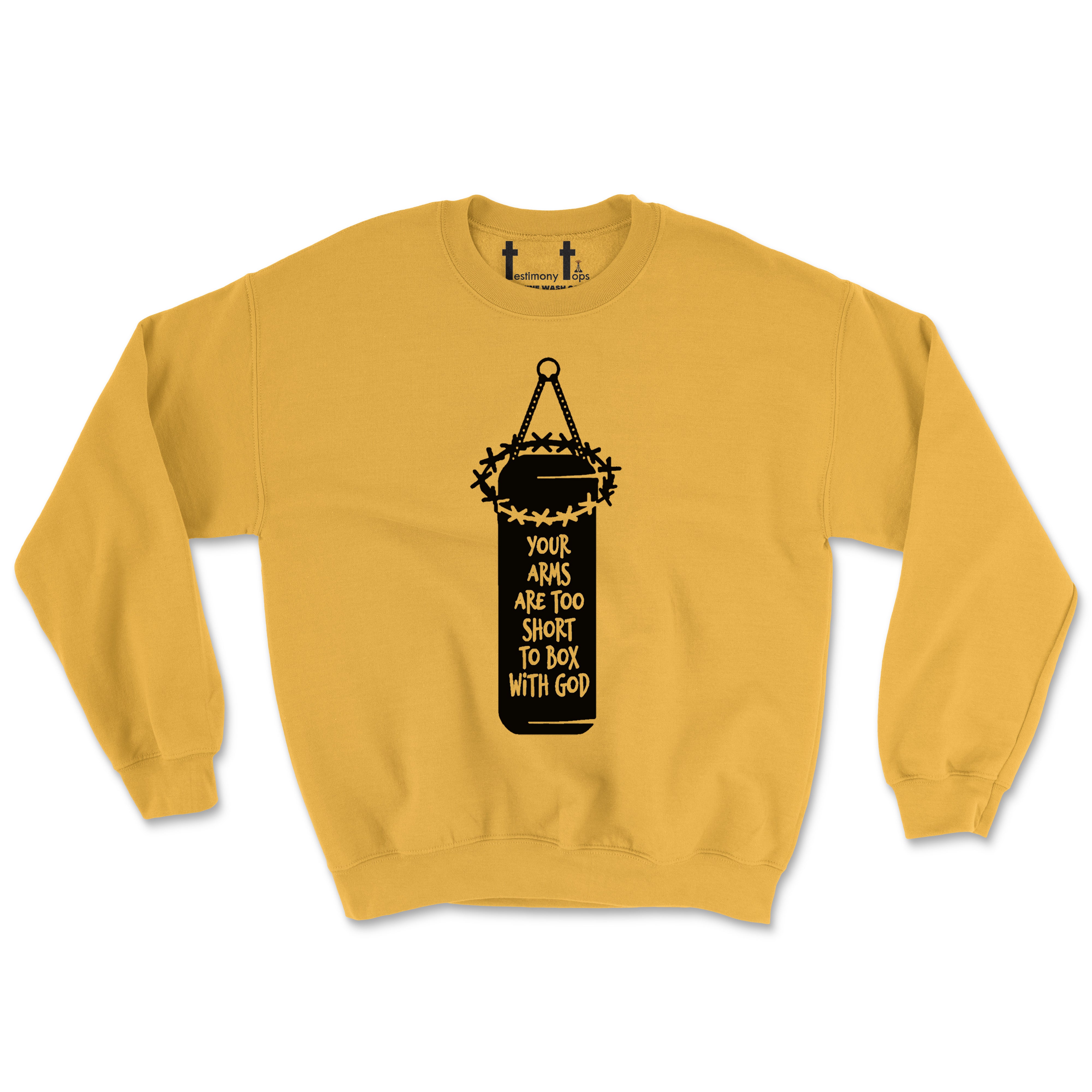 YOU CAN'T FIGHT GOD (UNISEX FIT) CREWNECK. 30% OFF FOR A LIMITED TIME