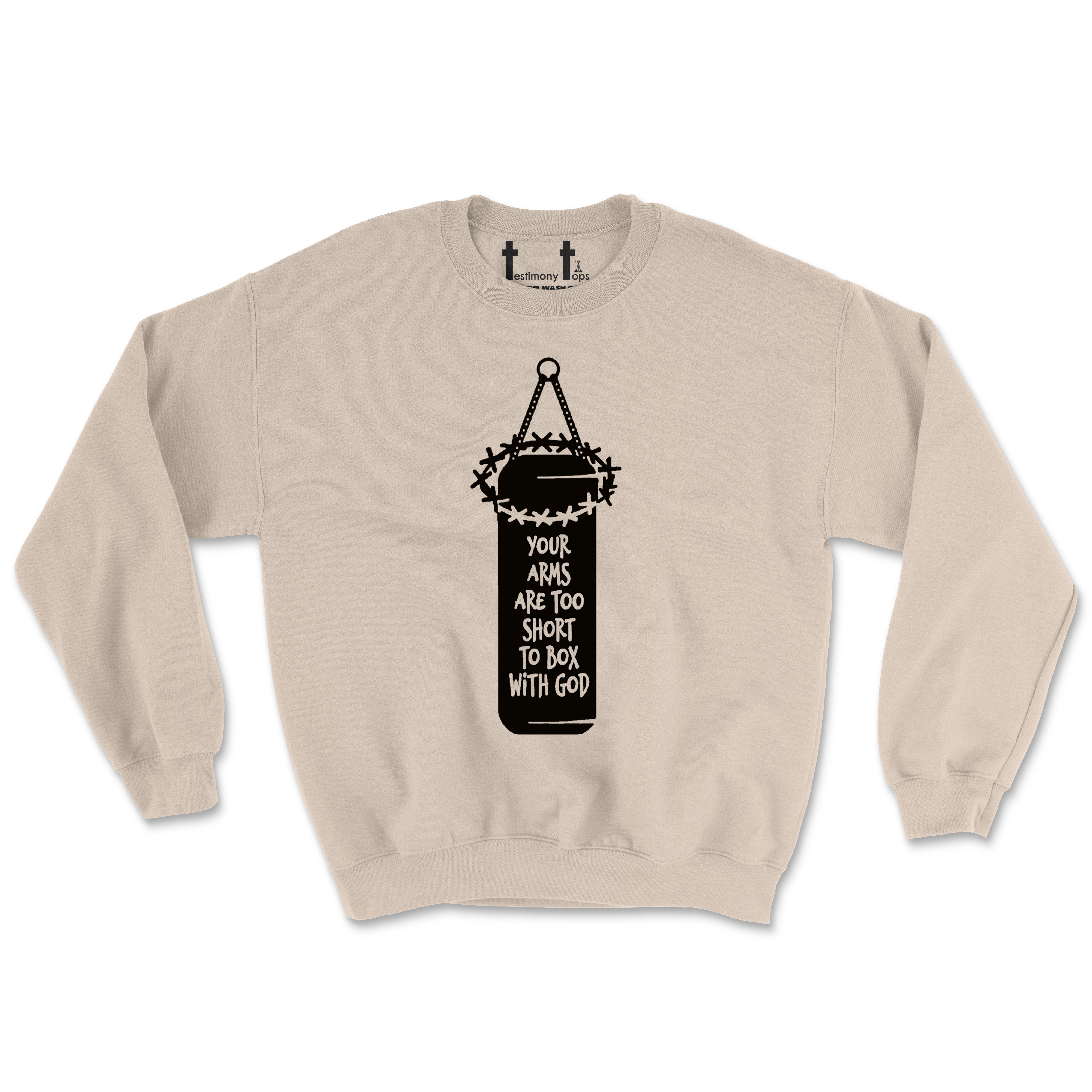YOU CAN'T FIGHT GOD (UNISEX FIT) CREWNECK. 30% OFF FOR A LIMITED TIME